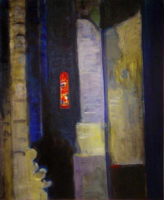 Church Interior -  70 x 60 cm - oil on canvas