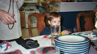 Ben sitting at the table