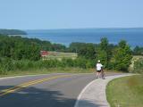 Pam Enjoying the View Walking Down the Hill