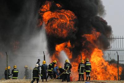 Oil Pipeline Fire