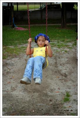 Selina on the swing