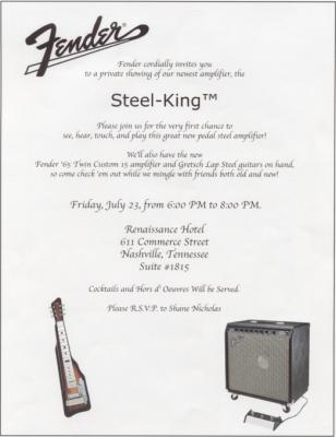 Fender Steel - King Pedal Party