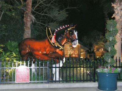 Clydesdale Display near A-B Hospitality Center