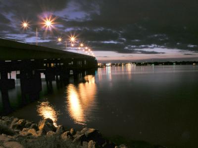 Eau Gallie Causeway at Night