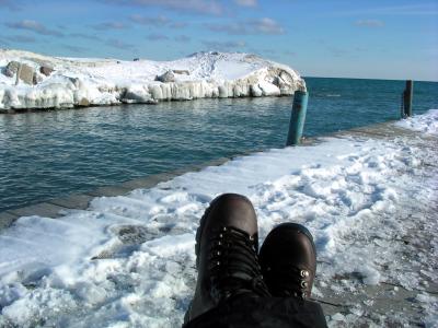 Ice feet  by the lake -  [ Winter II ]