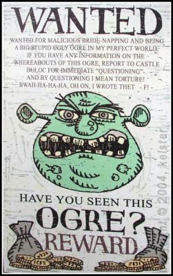 Shrek-wanted-poster