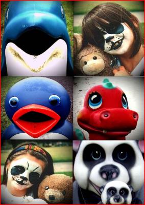 Colorful characters.