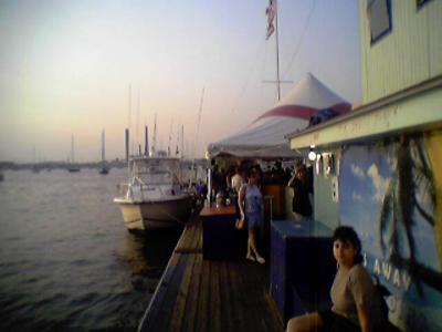 The Rockmore floating restaurant; Salem Harbor, Salem, MA. - August 2004
