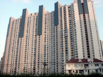 Typical newish apartment block in Shanghai