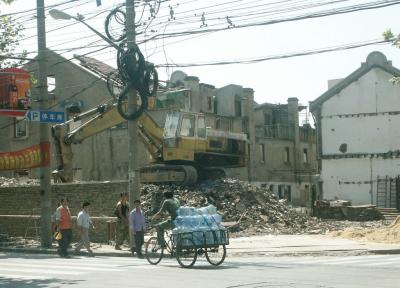 Old Shanghai being demolished