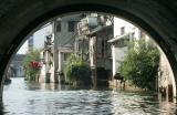 Passing under a city street