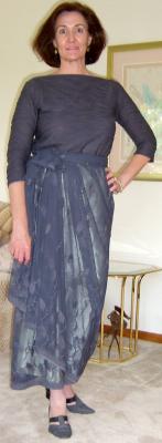 Gray Lace Skirt