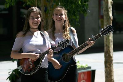 Buskers in Rundle Mall