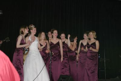 Bridesmaids boogie down