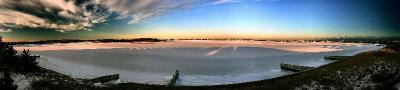 Frozen Bay at Dawn