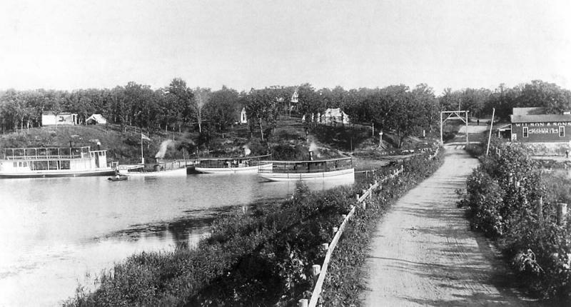 Coal dock and early Steamboats