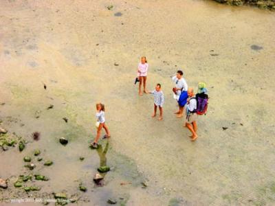 beach goers, st malo