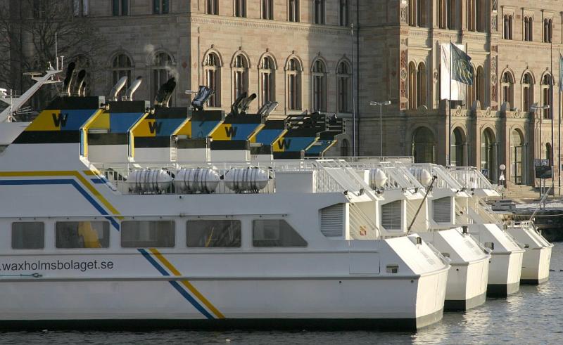 Ferries in rest
