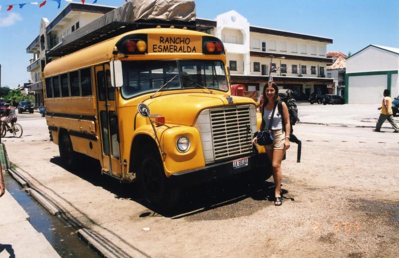 Our tour bus in Belize