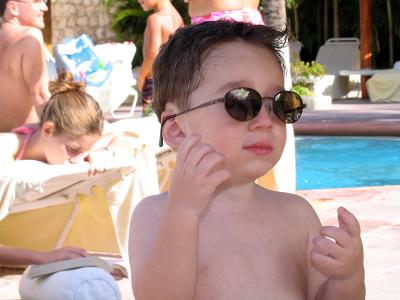 Wearing shades