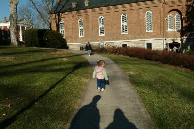 Another sideview of Lee's Chapel with my daughter Alex