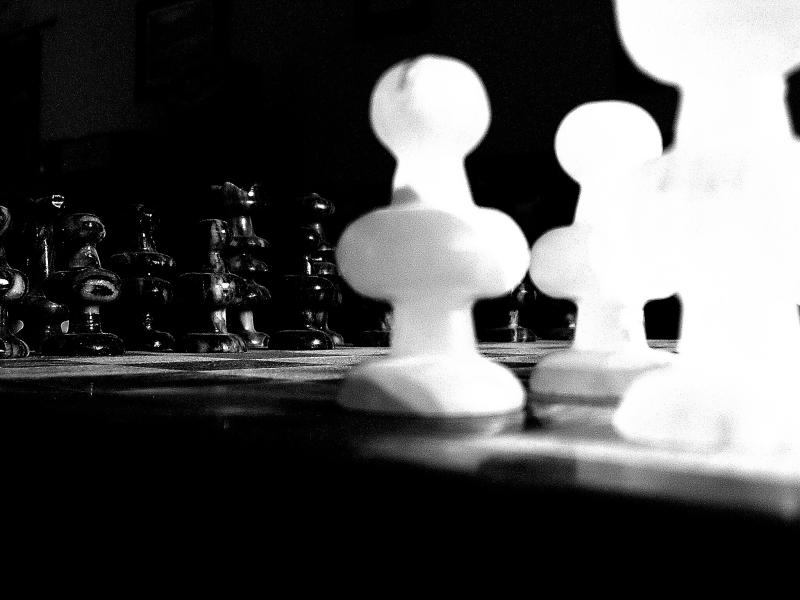 1-14-04 Black and White Ready for Battle