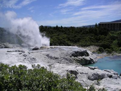 Geyser, silica & pool