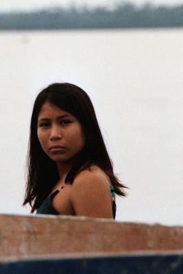 Woman by the  Doca Flutuando, Manaus