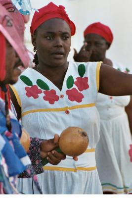 Garifuna Woman in Cultural Dress