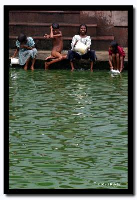 Holy Pool at Kali Ghat Temple, Kolkata