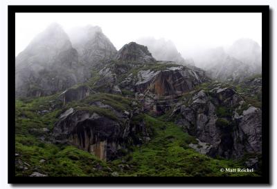 Cliffs above Tsomgo Lake, East SIkkim