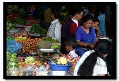 Gangtok Market Scene, Sikkim