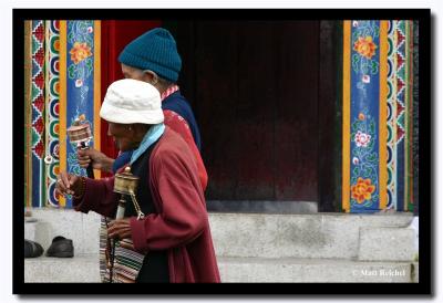Going by the Gompa Doors, Gangtok