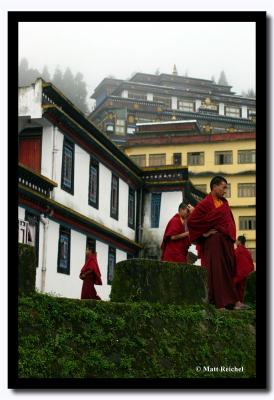 Monks at Rumtek Gompa, Sikkim