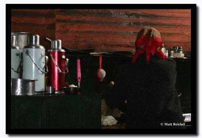 Preparing Tea, Tsomgo Lake, East Sikkim