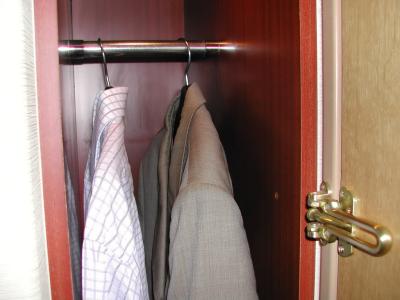 cloakrooms are... small,