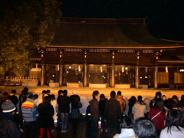 Jan 1, 2005 at 4.30am at Meiji Shrine, Tokyo