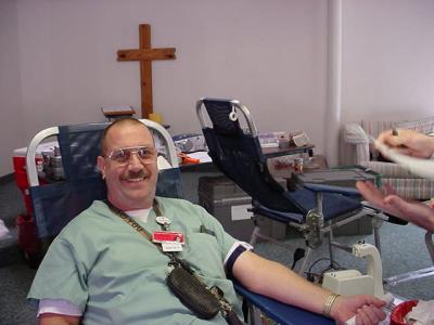 Jeffrey Lewis in 2002 in chair before donation