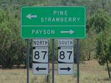 Arizona <br> SR 87 north <br> SR 87 south
