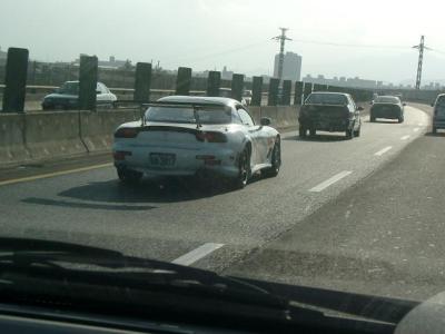 RX-7 on the highway