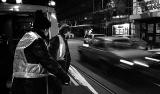 Nightly work on the tram rails - Amsterdam