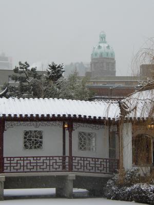 Chinatown in the Snow, Vancouver B.C.