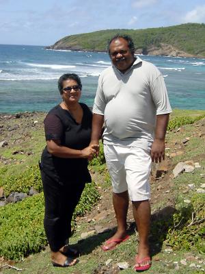 Dad and Mom in Bequia