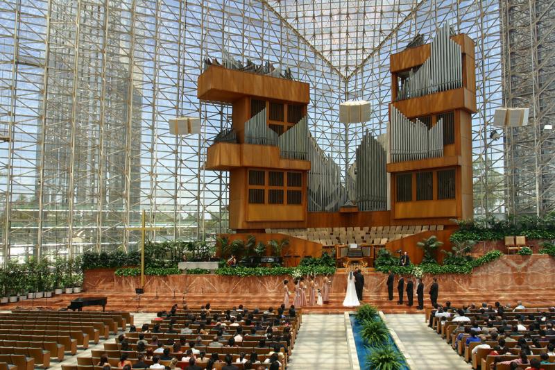 Wedding Ceremony at the Crystal Cathedral