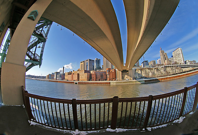 WabashaBridge4568 St Paul Minnesota Peleng Fisheye