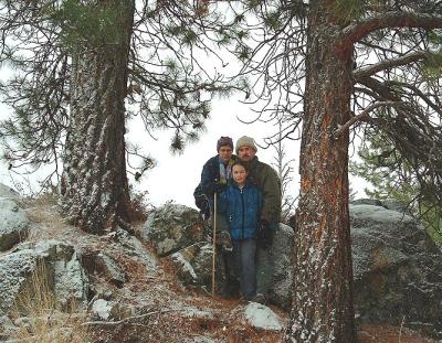 Mark, Donna & Aven hiking
