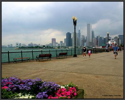 Navy Pier before the rain