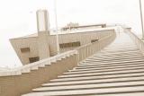 stairs to musuem roof