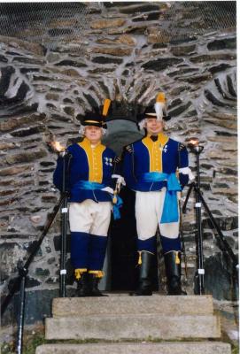 Leutnanten och fendrichen vid Skansen Lejonet 2003