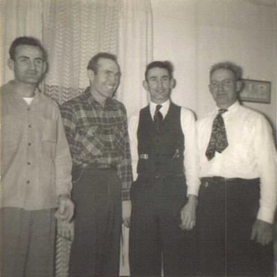 Ralph, Roger, Arthur & Alfred Woodcock - 1950